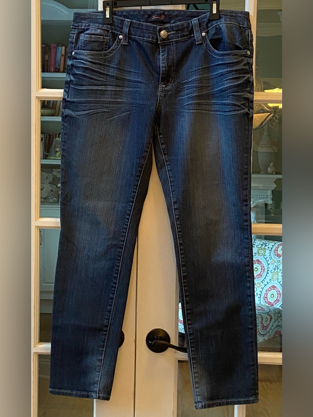 Seven7 Dark Wash Skinny Jeans Size 16